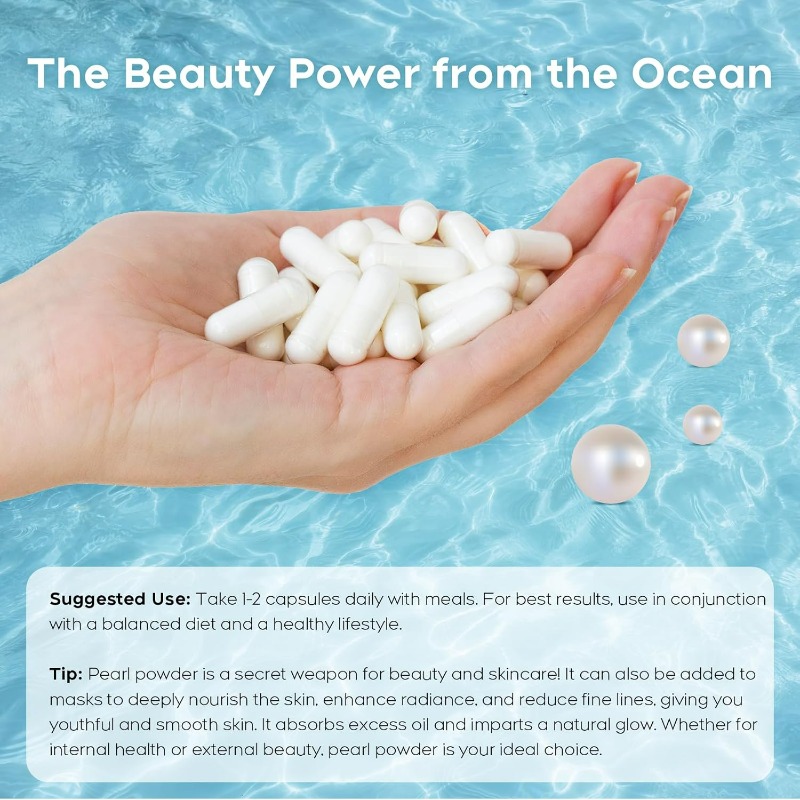 كبسولات مسحوق اللؤلؤ العضوي |  - مراجعة Collagen Peptide Powder وسعره